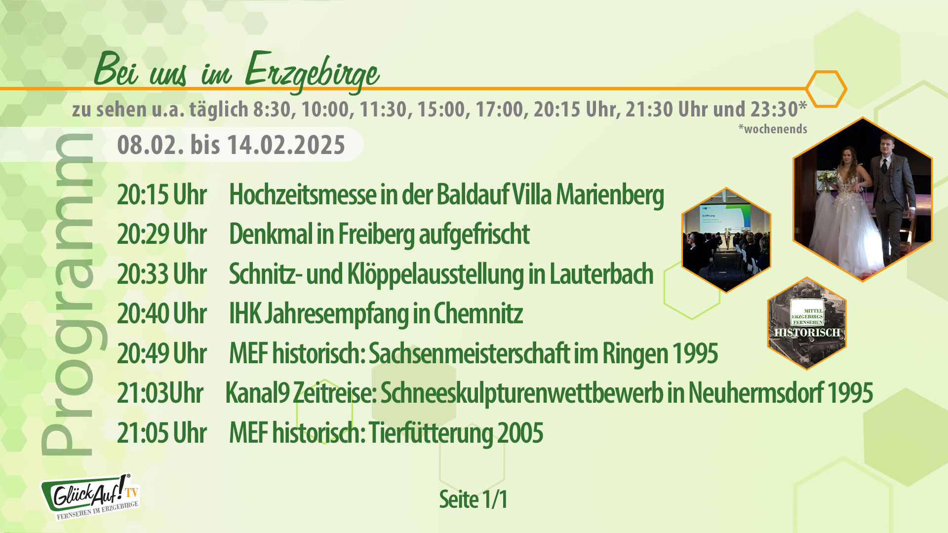 Bei uns im Erzgebirge für die Woche vom 08.02. bis 14.02.2025