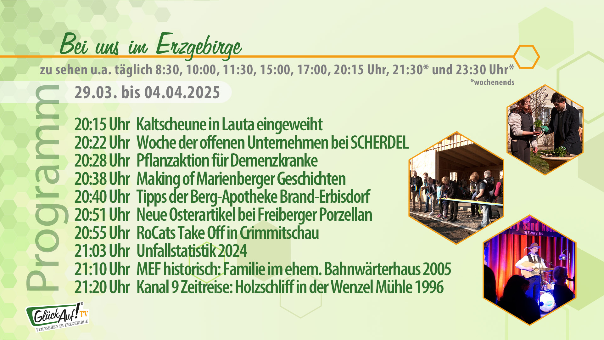 Bei uns im Erzgebirge für die Woche vom 29.03. bis 04.04.2025