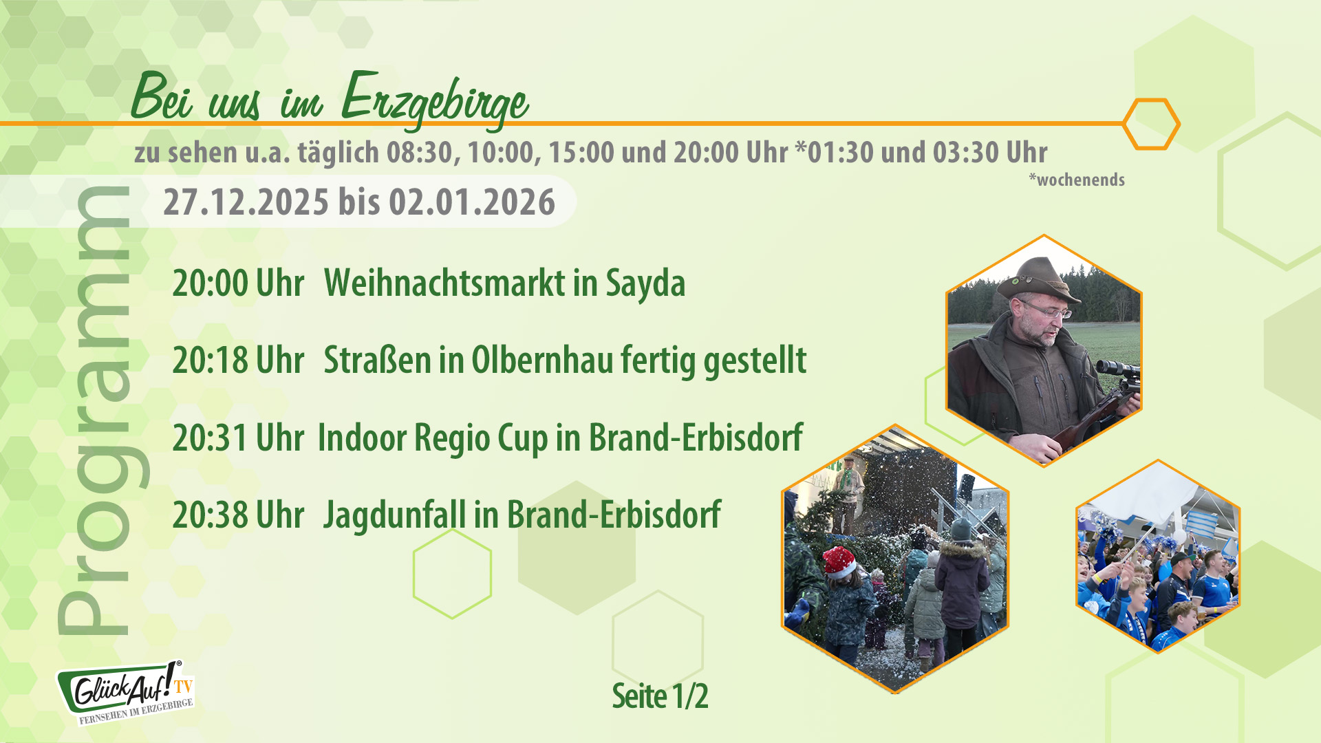 Bei uns im Erzgebirge für die Woche vom 27.12.2025 bis 02.01.2026