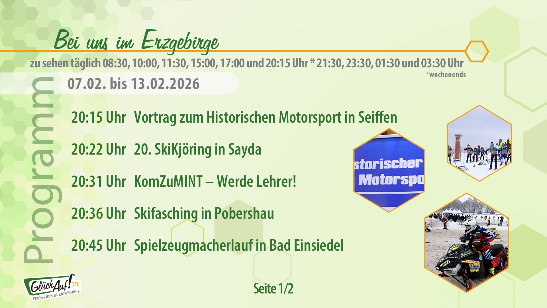 Bei uns im Erzgebirge für die Woche vom 07.02.2026 bis 13.02.2026 Bei uns im Erzgebirge für die Woche vom 07.02.2026 bis 13.02.2026