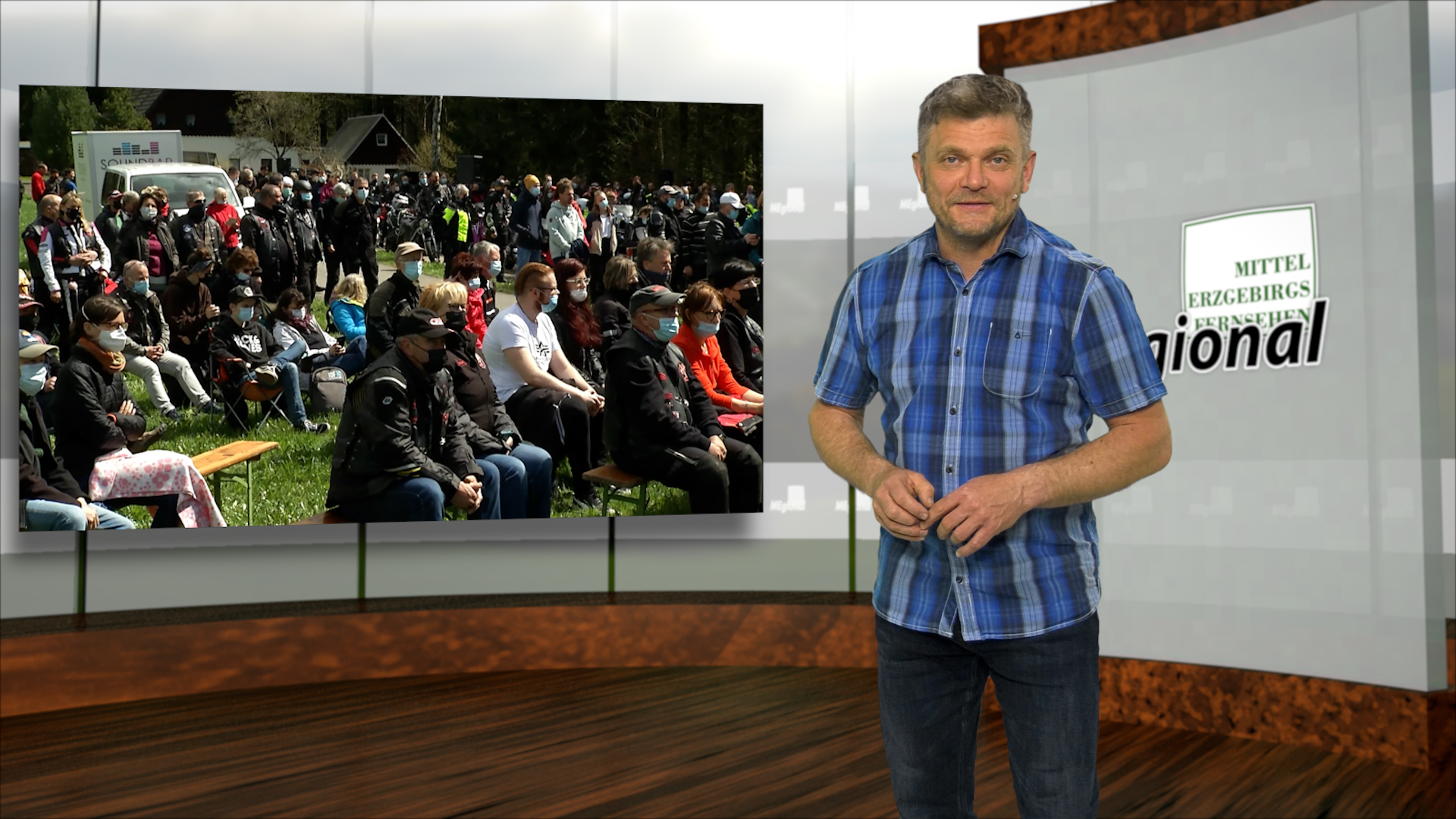 MEgional am 18. Mai 2021 mit dem Bikergottesdienst in Gelobtland