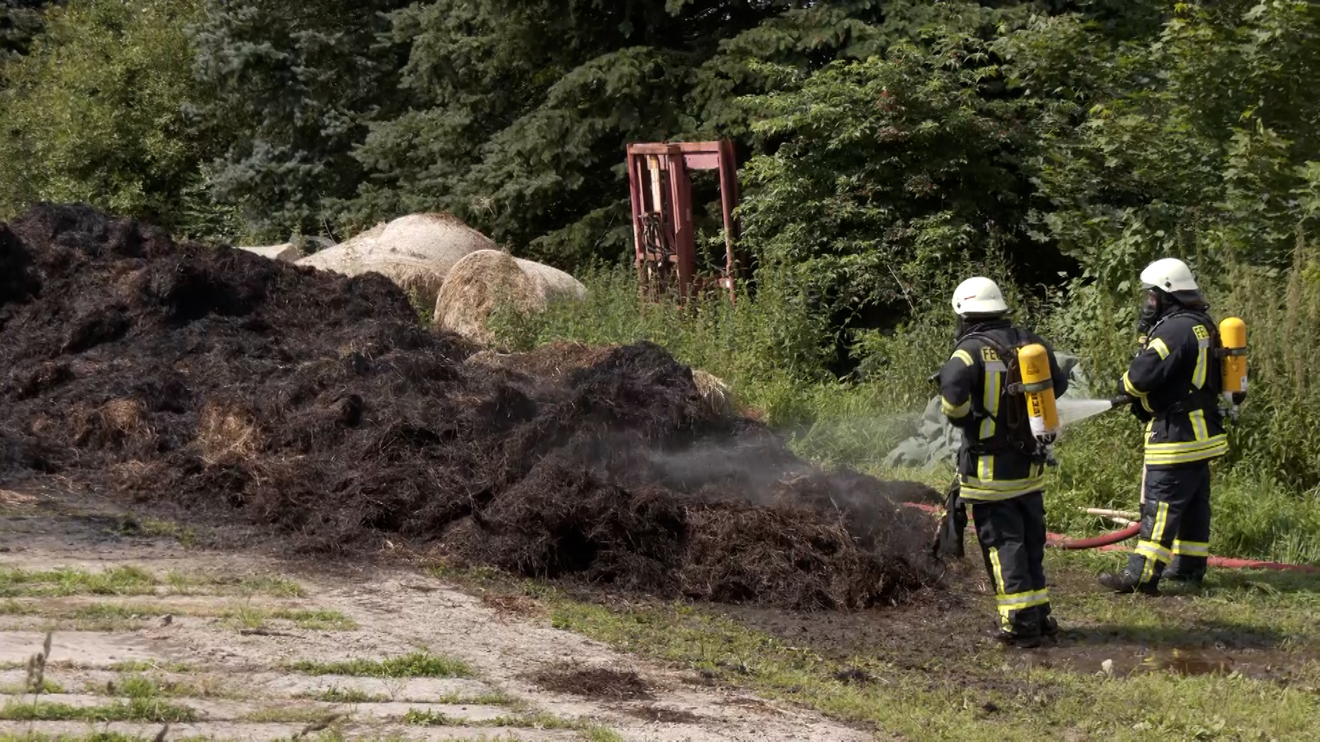 MEgional am 20. Juli 2021 mit einem Brand in Rübenau