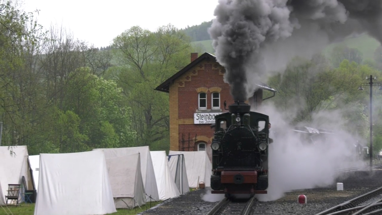 MEgional am 15. Mai 2019 mit einer Militärübung an der Preßnitztalbahn