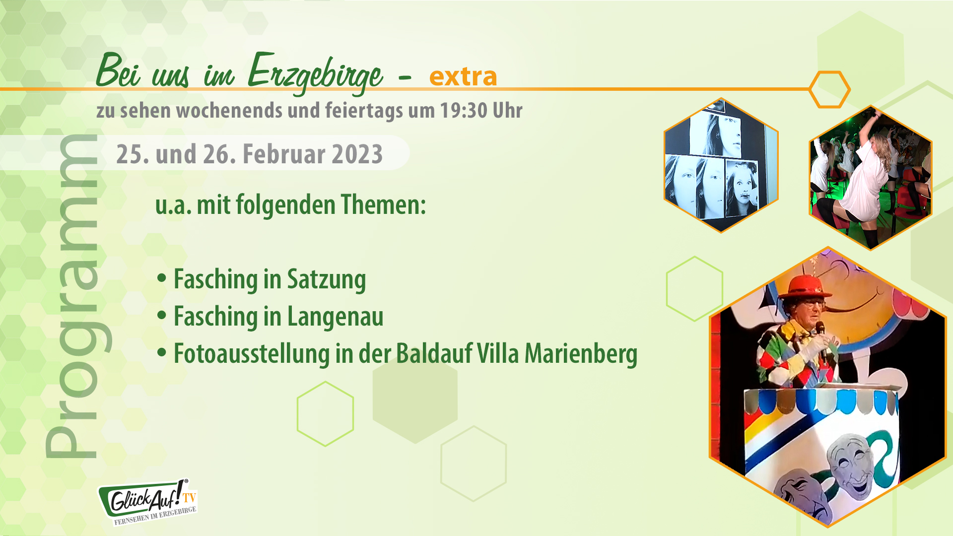 Bei uns im Erzgebirge - extra für die 08. Kalenderwoche 2023 Bei uns im Erzgebirge - extra für die 08. Kalenderwoche 2023