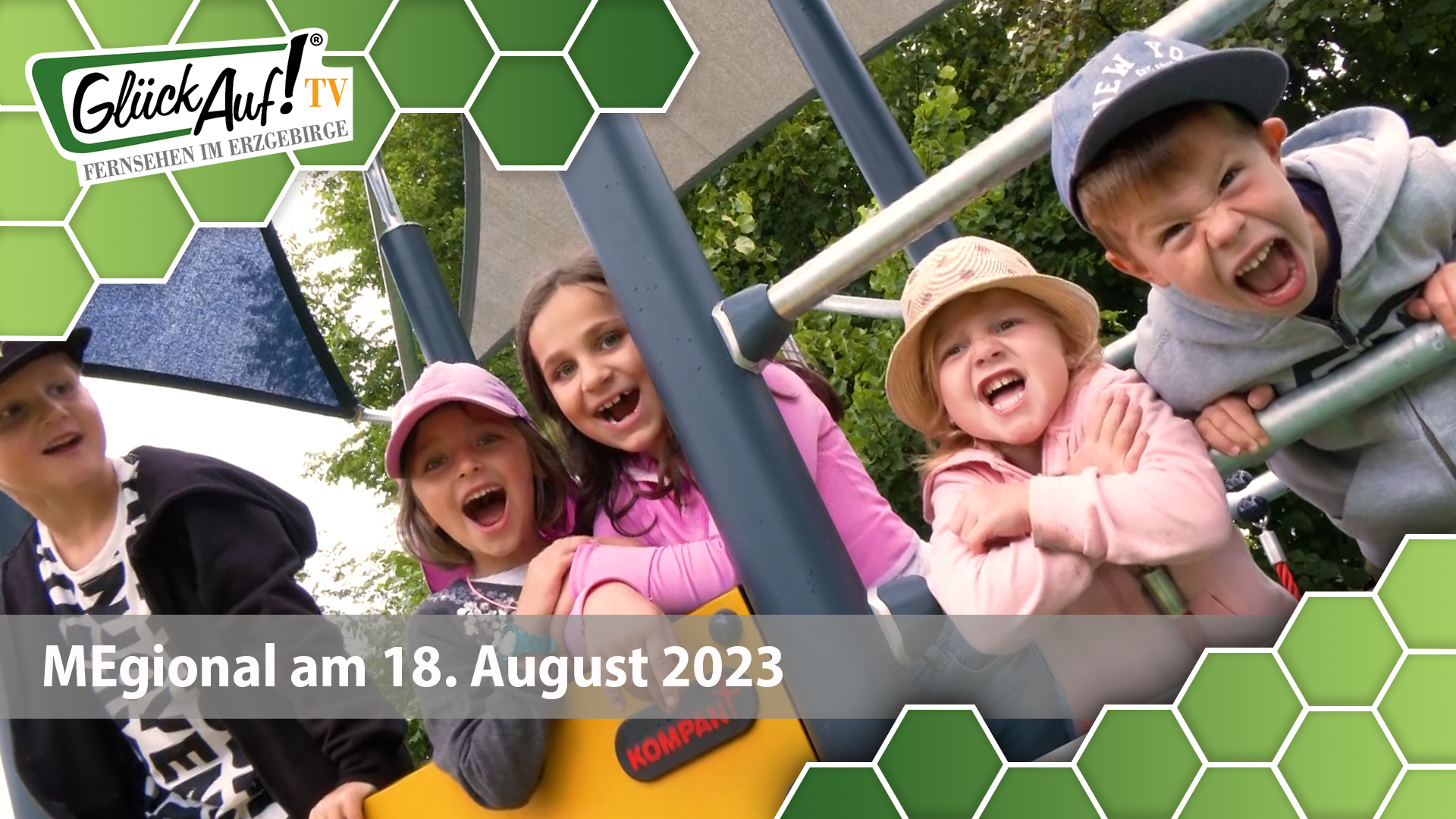 MEgional am 18. August 2023 mit den neugestalteten Spielplatz in Marienberg