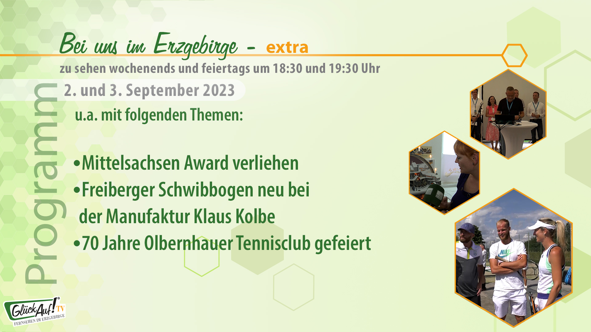 Bei uns im Erzgebirge - extra für das Wochenende der 35. Kalenderwoche 2023 Bei uns im Erzgebirge - extra für das Wochenende der 35. Kalenderwoche 2023