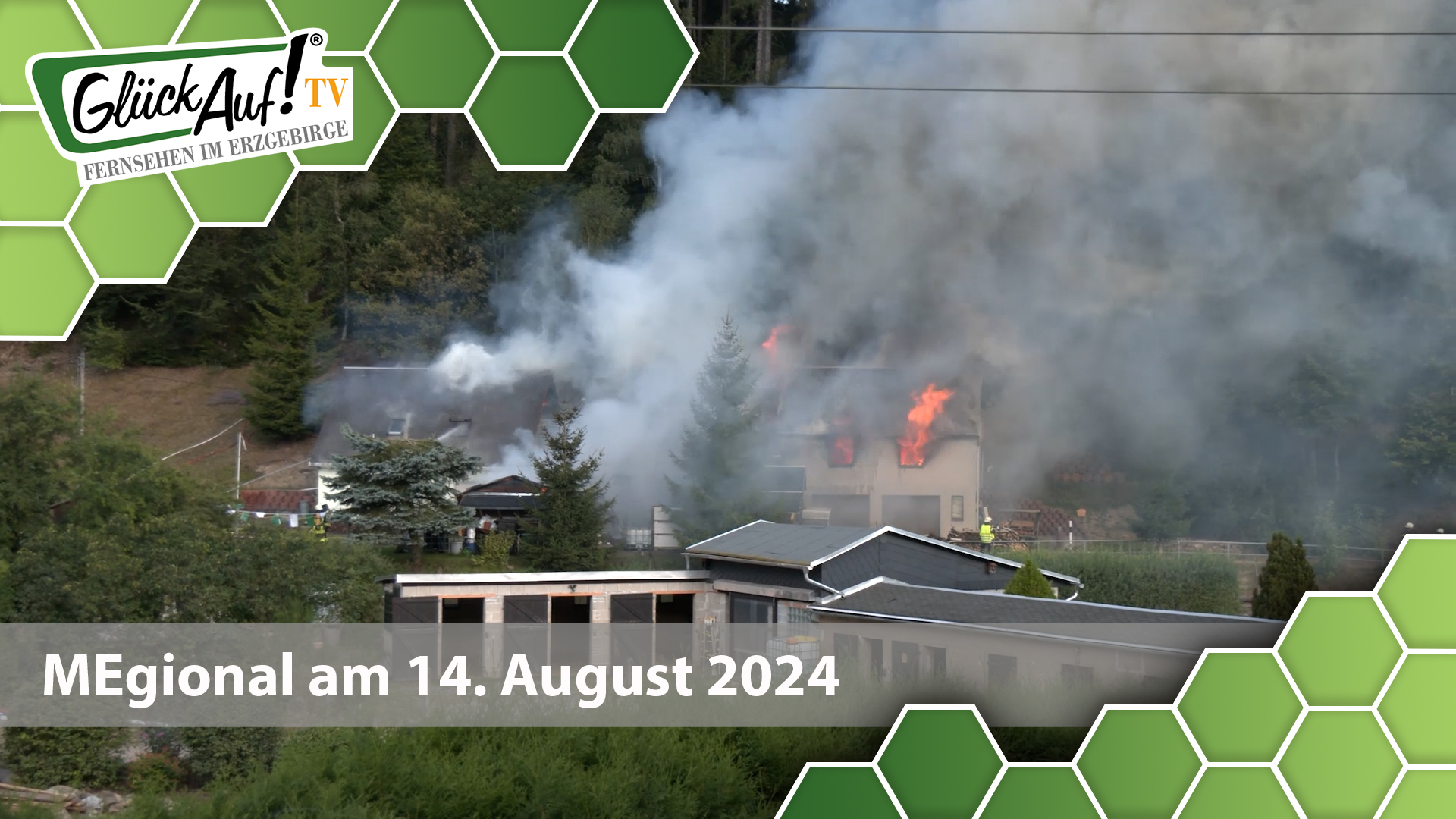 MEgional am 14. August 2024 mit einem Wohnhausbrand in Pobershau