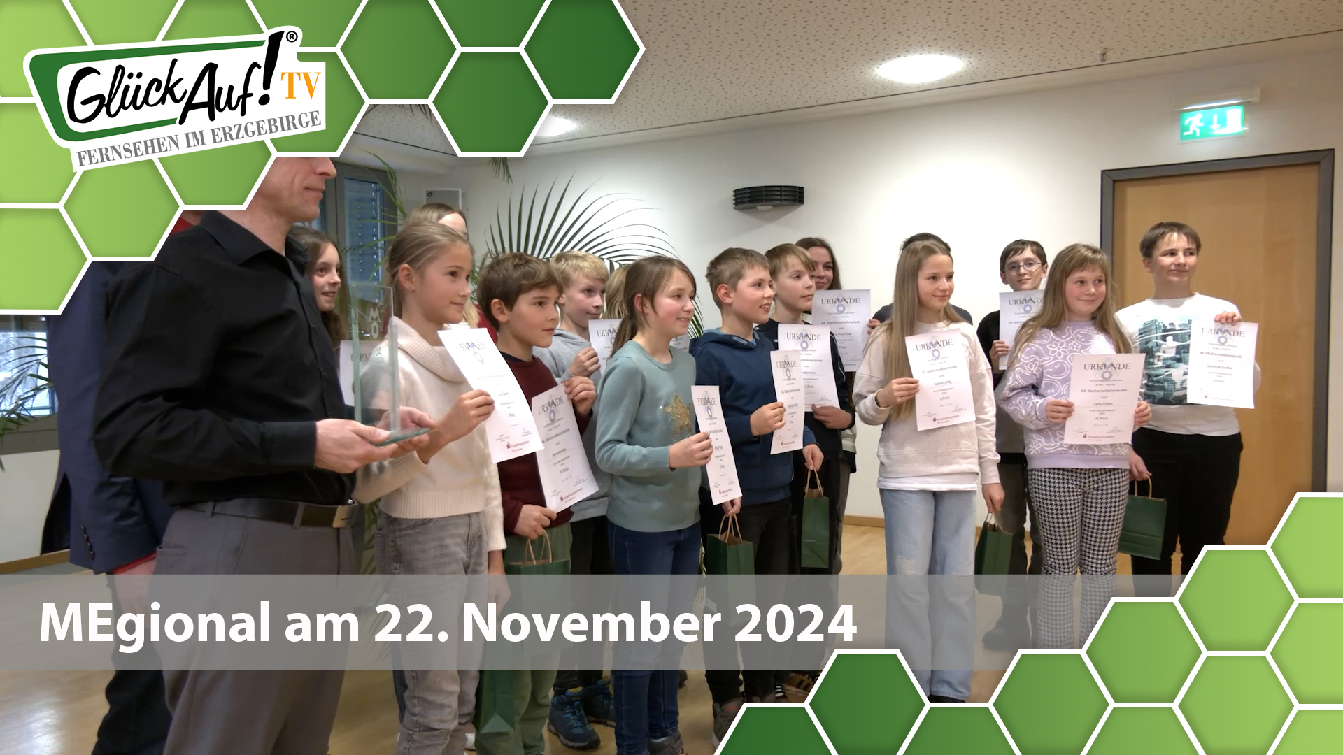 MEgional am 22. November 2024 mit der Auszeichnung der 65. Matheolympiade