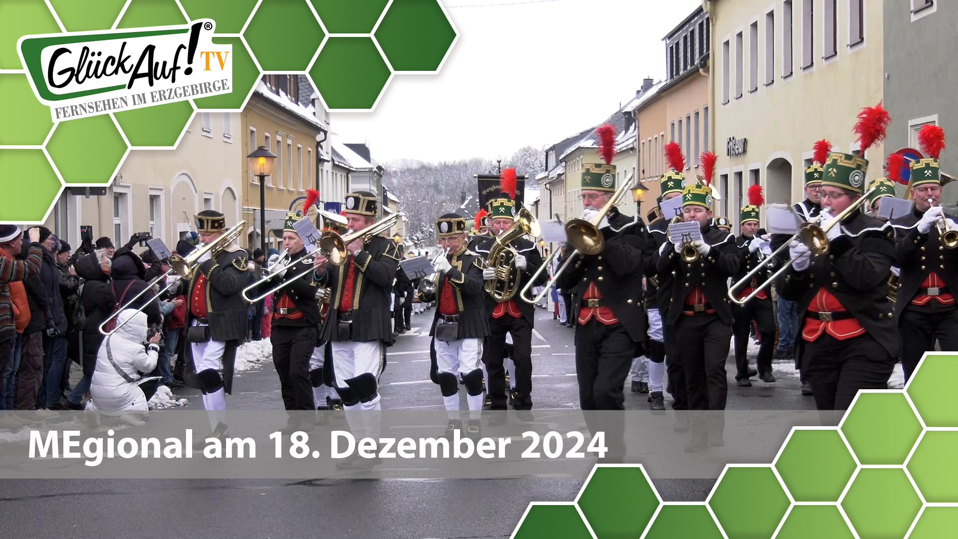 MEgional am 18. Dezember 2024 mit Bildern von der Bergparade in Marienberg