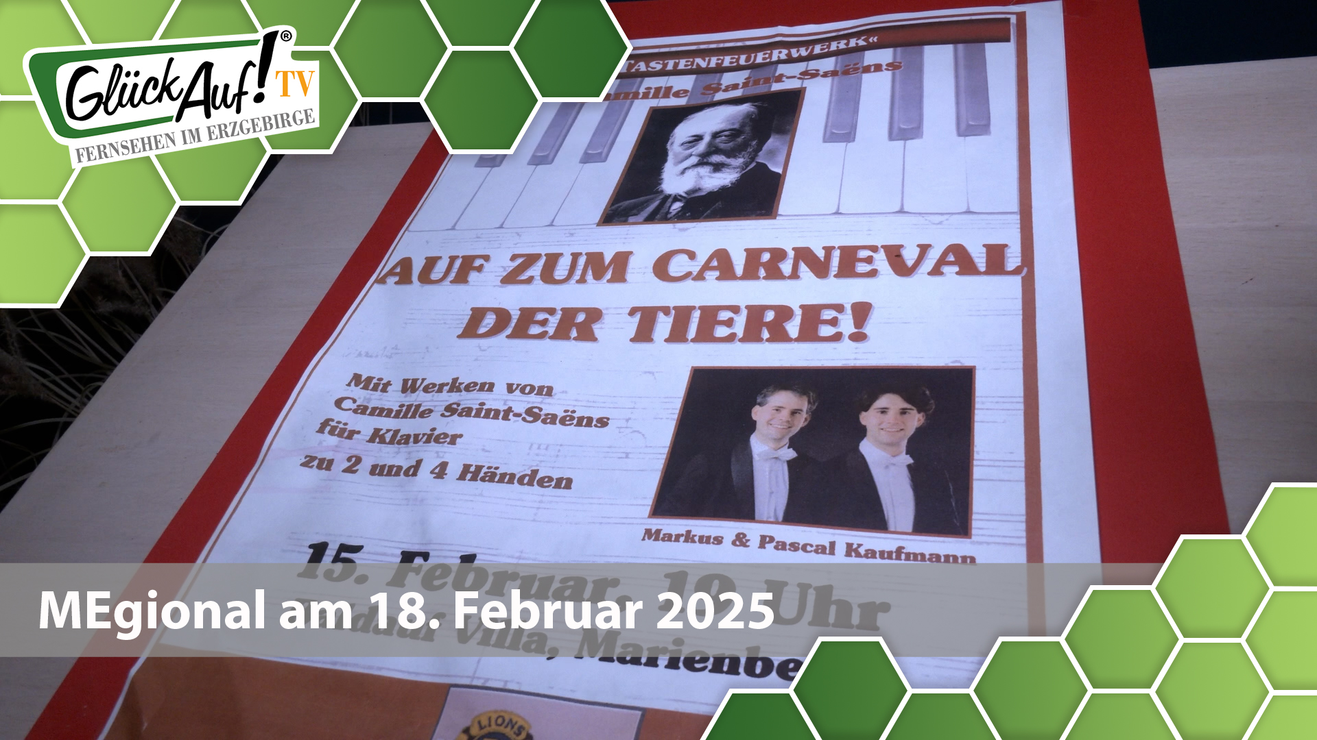 MEgional am 18. Februar 2025 mit dem Benefizkonzert in der Baldauf Villa Marienberg