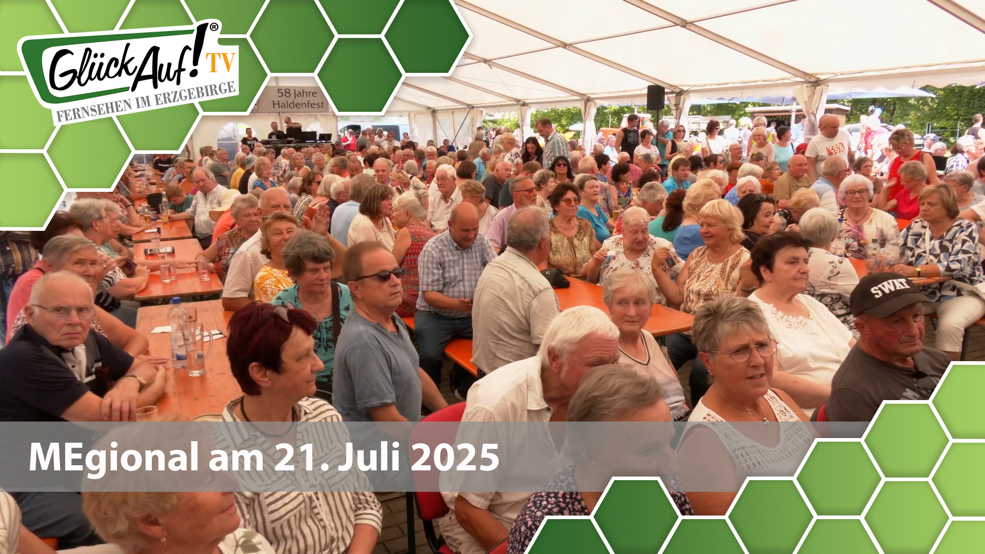 MEgional am 21. Juli 2025 mit dem Thema: Claudia Jung beim Haldenfest in Brand-Erbisdorf