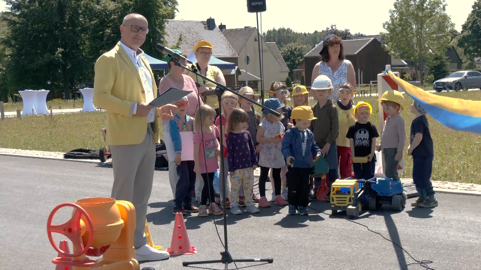 MEgional am 13. Juni 2022  mit der Freigabe des neuen Wohngebietes in Marienberg OT Lauta